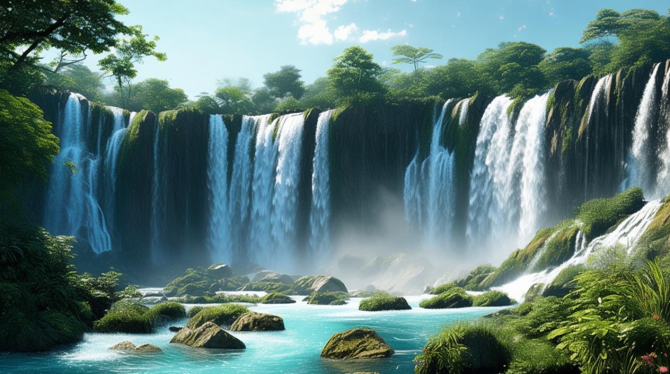 景点德天瀑布 景点德天瀑布