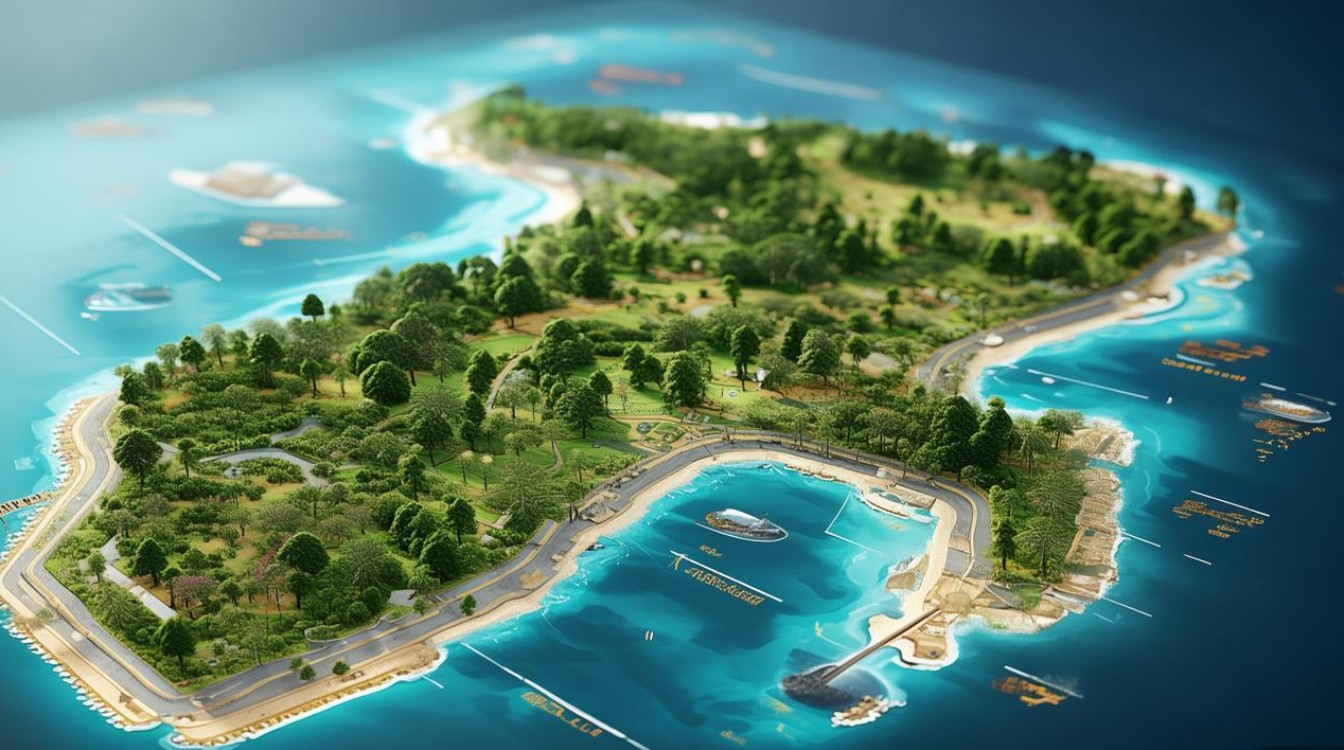 海陵岛景点分布图 海陵岛景点分布图