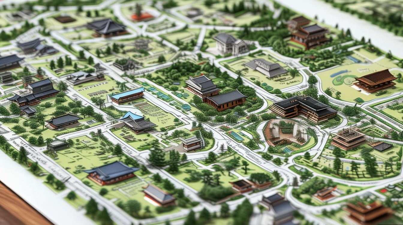 京都景点分布图 京都景点分布图