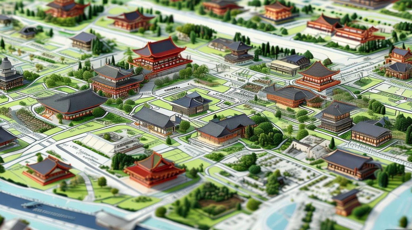 京都景点分布图 京都景点分布图