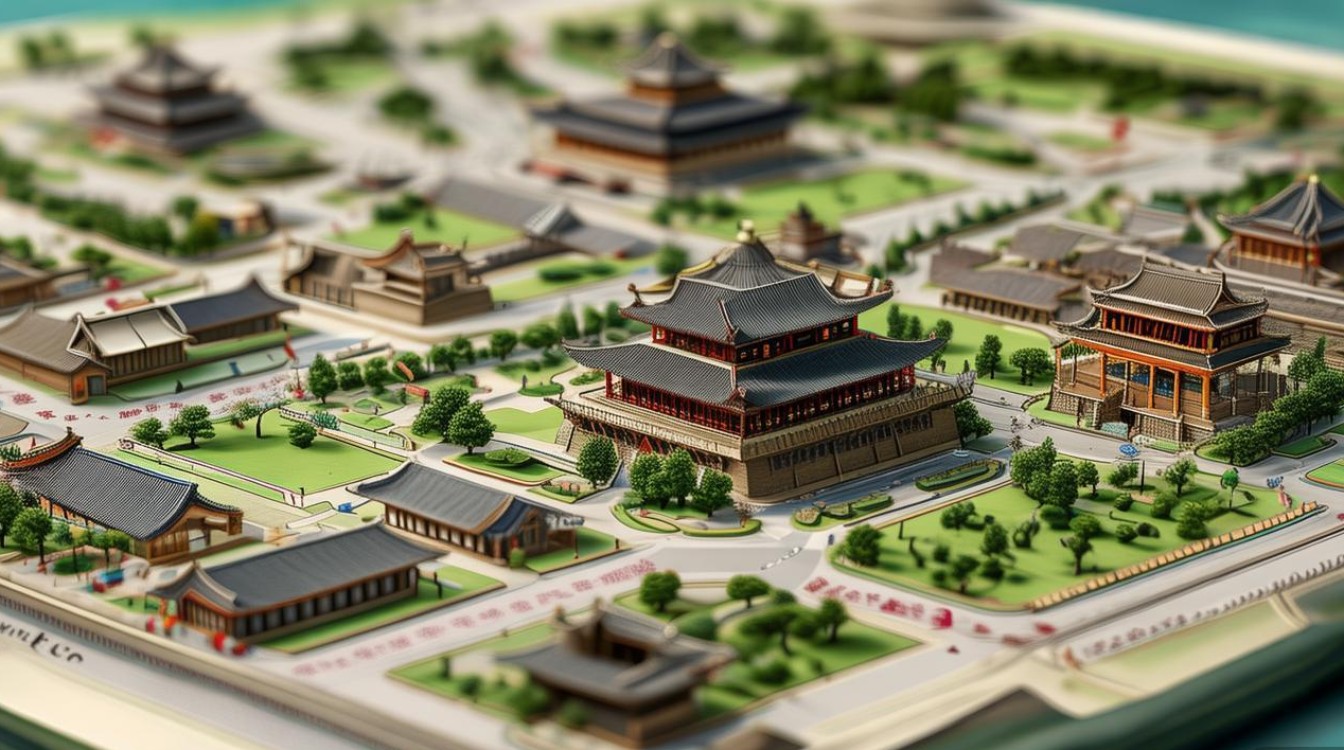 西安市区景点分布图