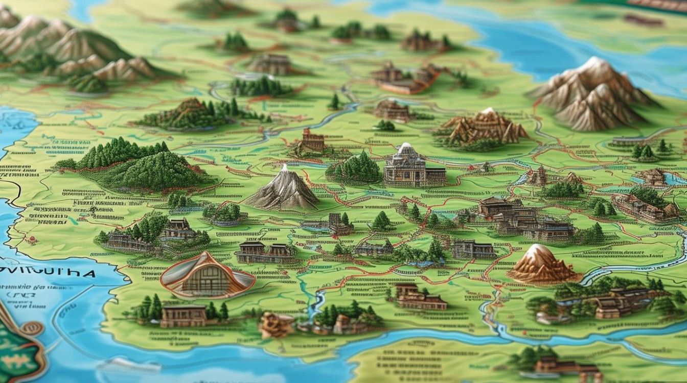 贵州旅游景点分布地图