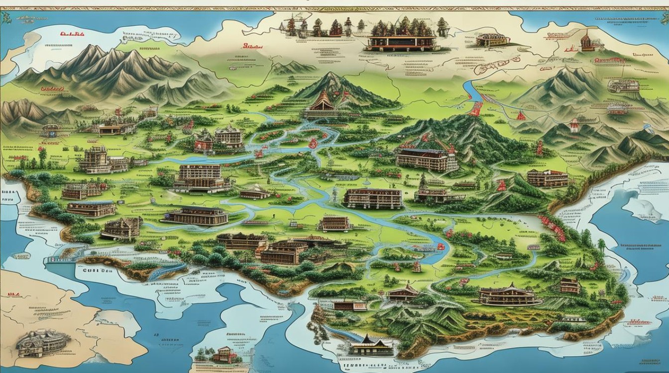 贵州旅游景点分布地图