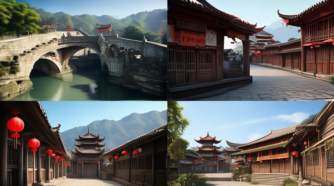 木渎古镇四个景点