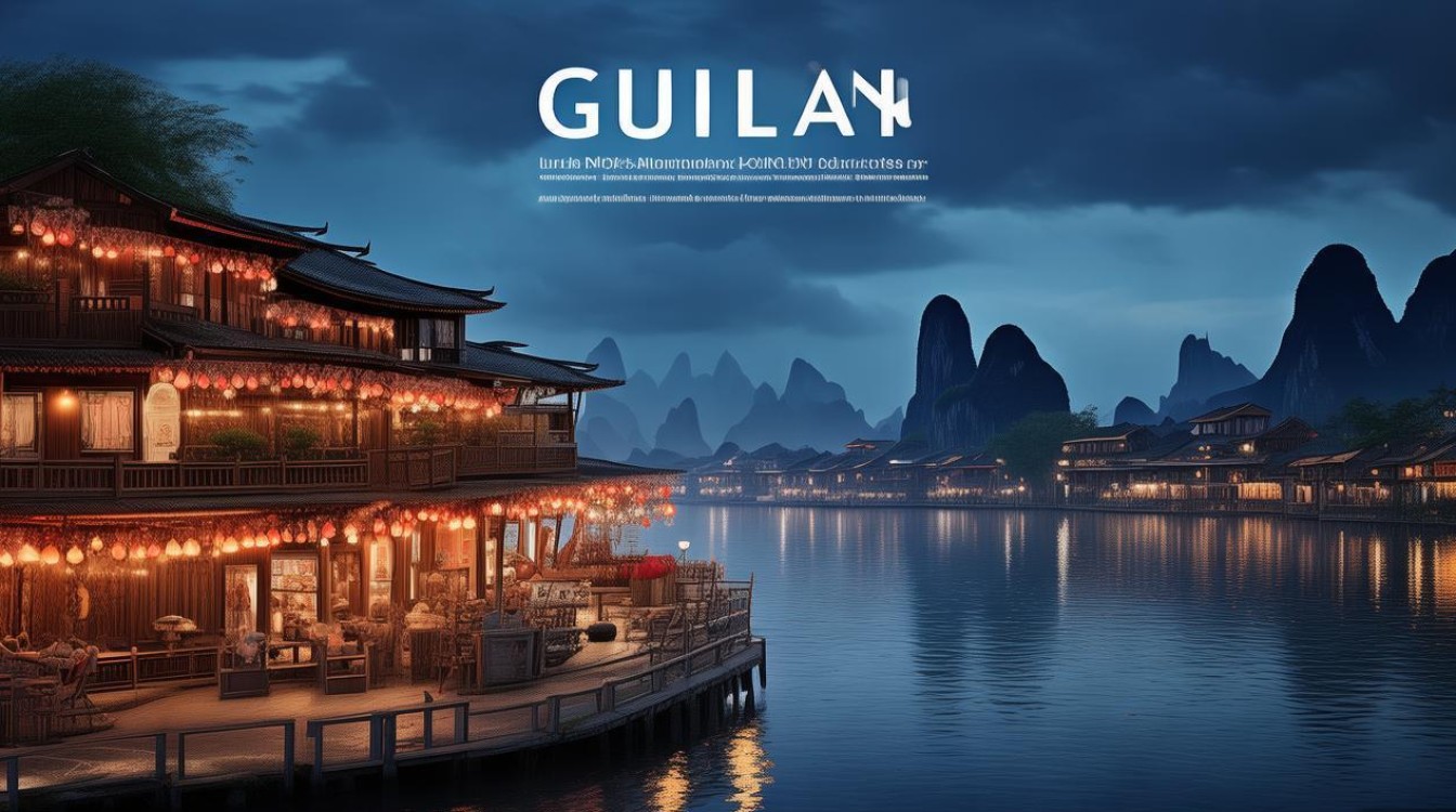 桂林市区晚上景点