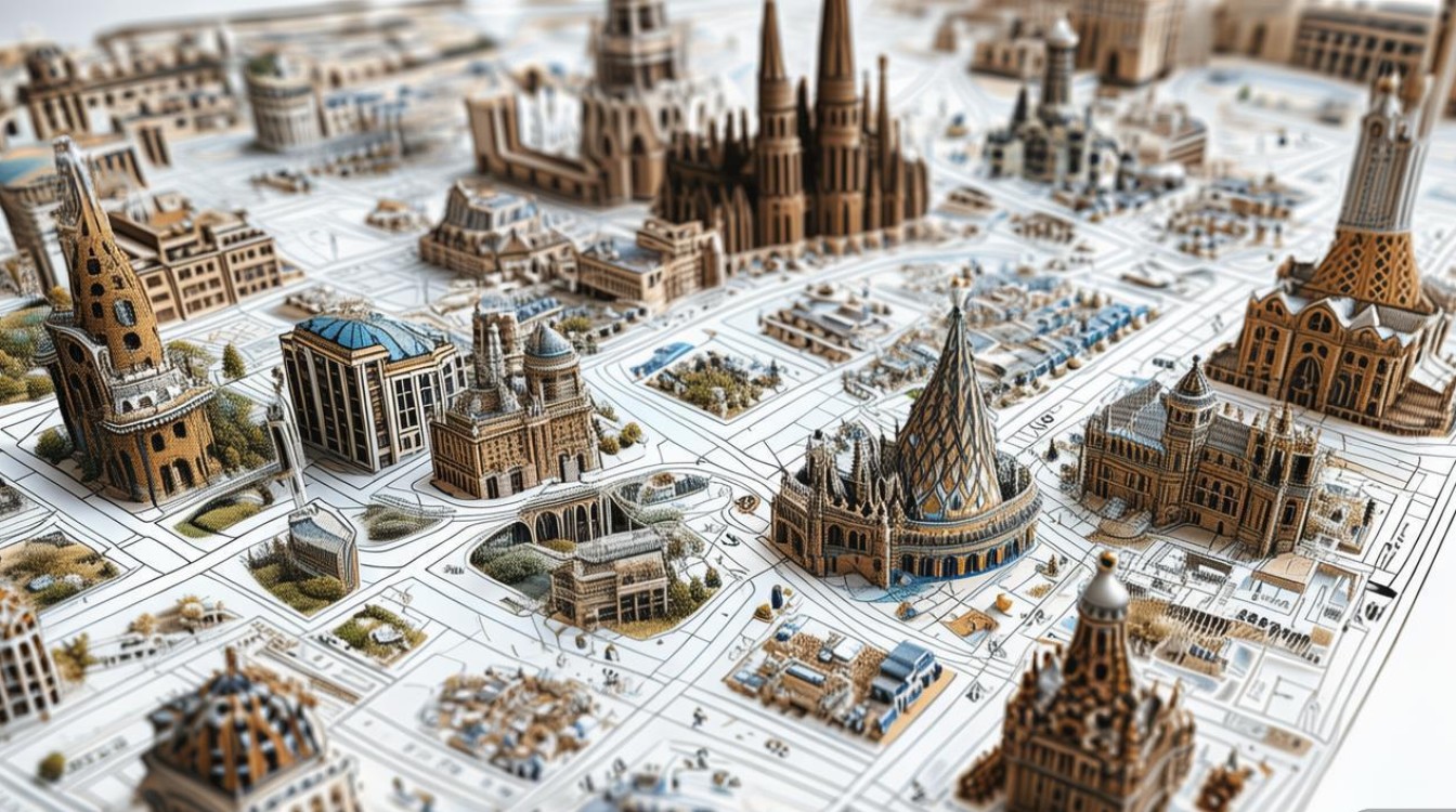 巴塞罗那景点地图 巴塞罗那景点地图