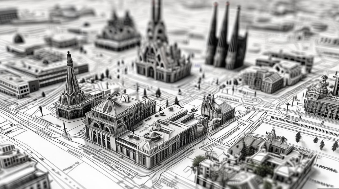 巴塞罗那景点地图 巴塞罗那景点地图