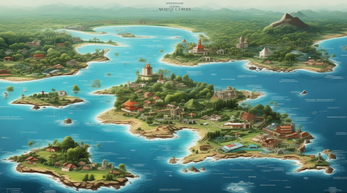 舟山景点分布图