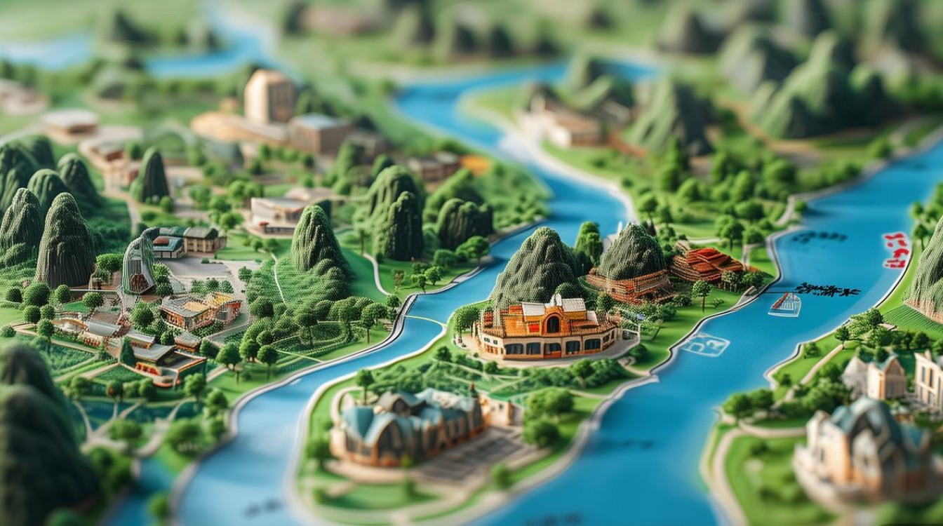 桂林阳朔景点分布图