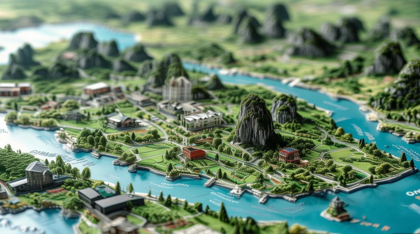 桂林阳朔景点分布图