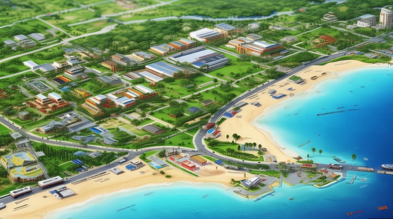 三亚各景点分布图 三亚各景点分布图