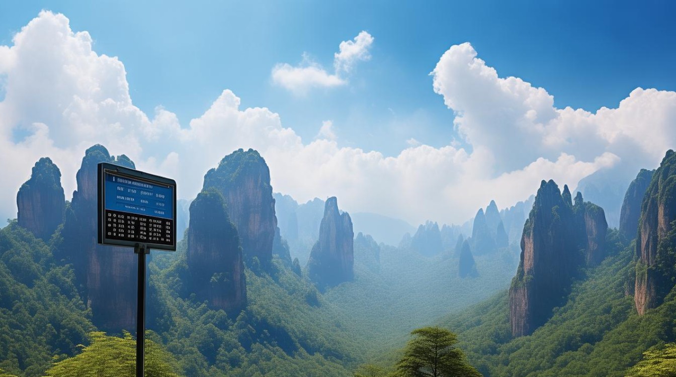 张家界景点天气预报