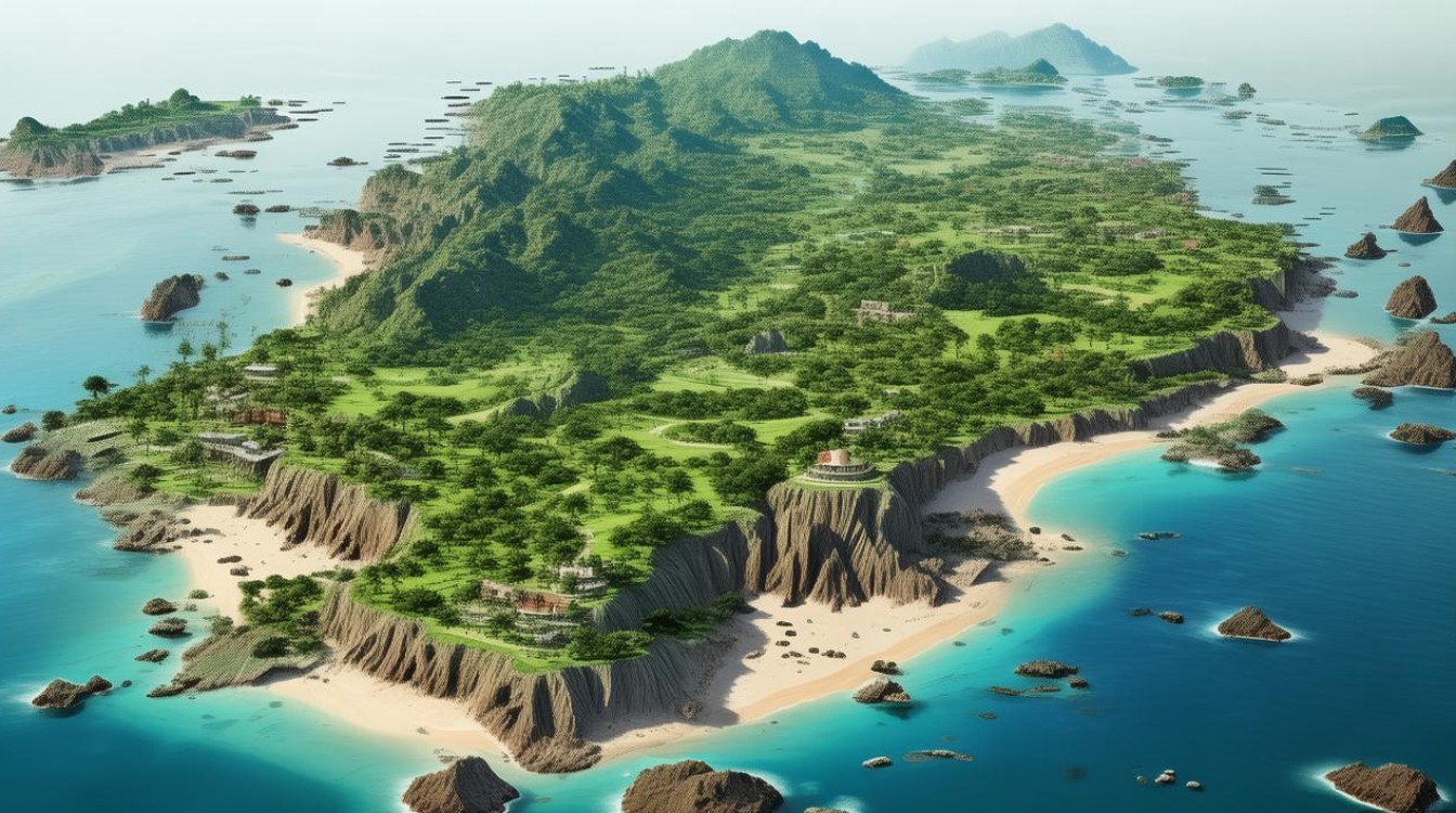 涠洲岛景点分布图