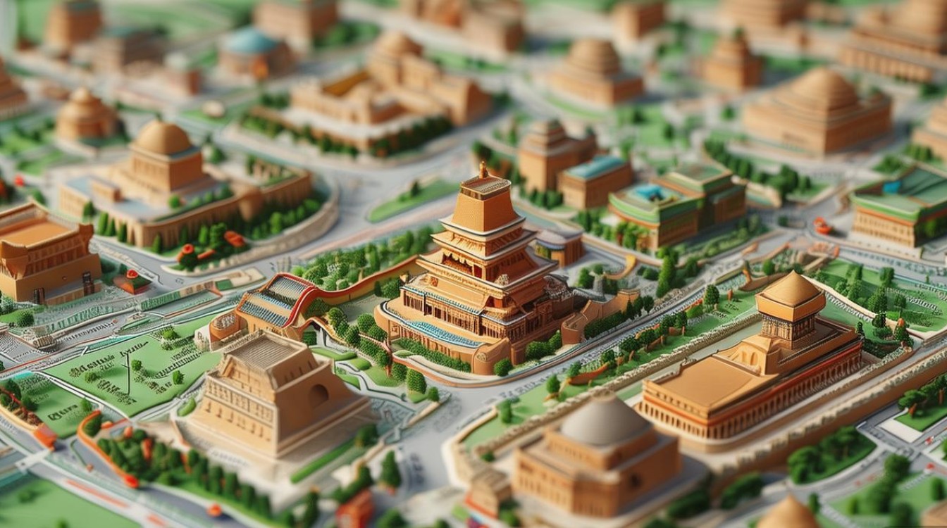 西安旅游景点分布地图 西安旅游景点分布地图