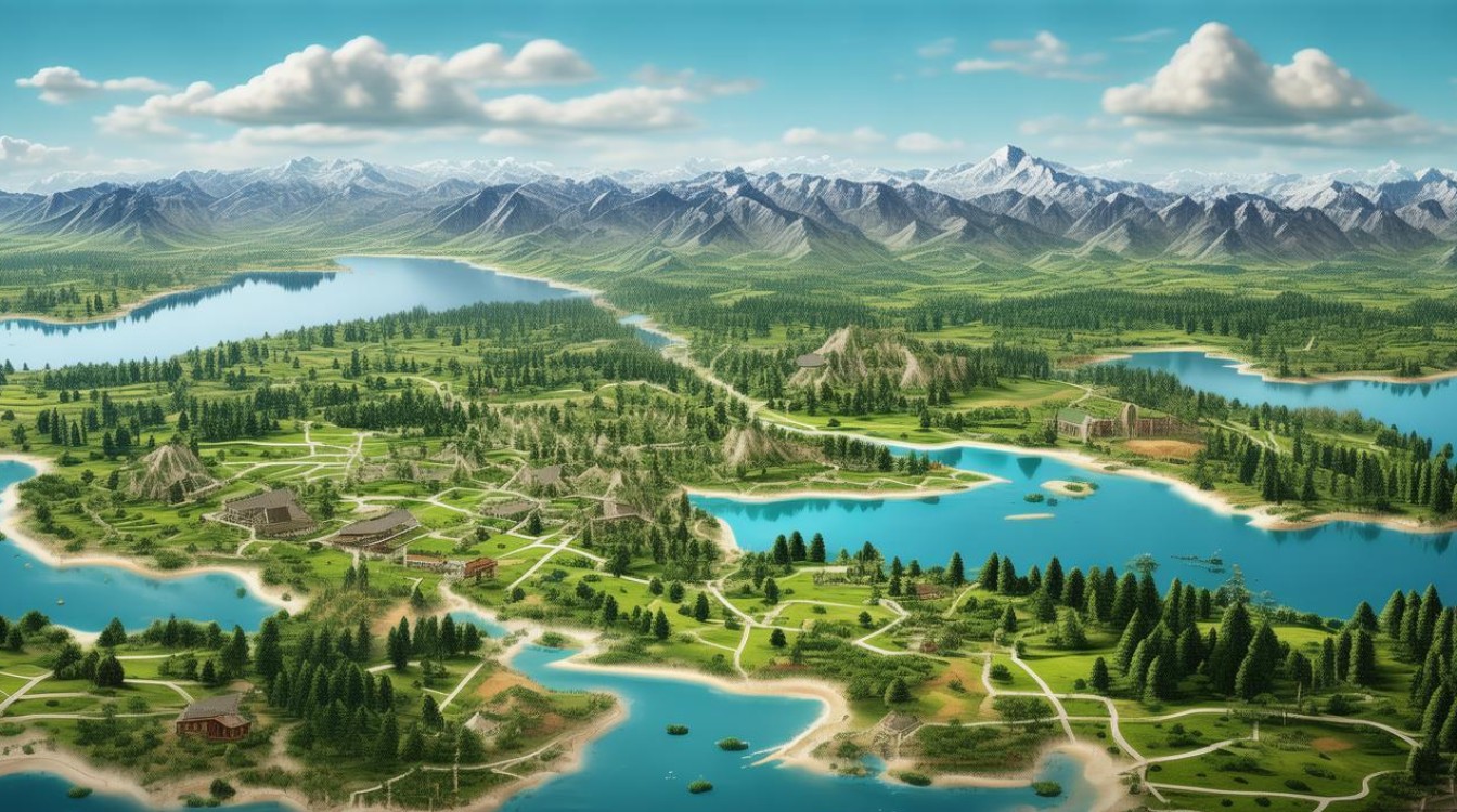 阿坝州旅游景点地图