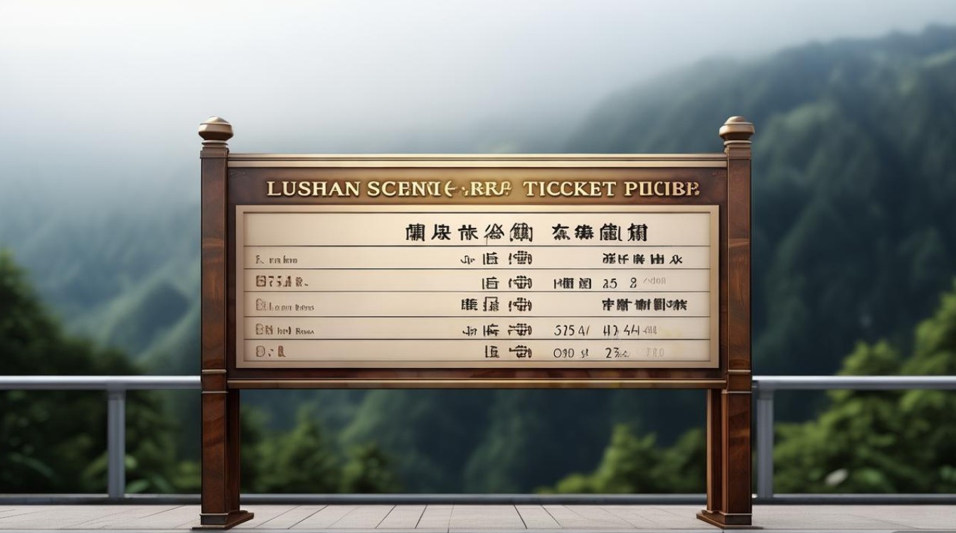 庐山景点门票价格