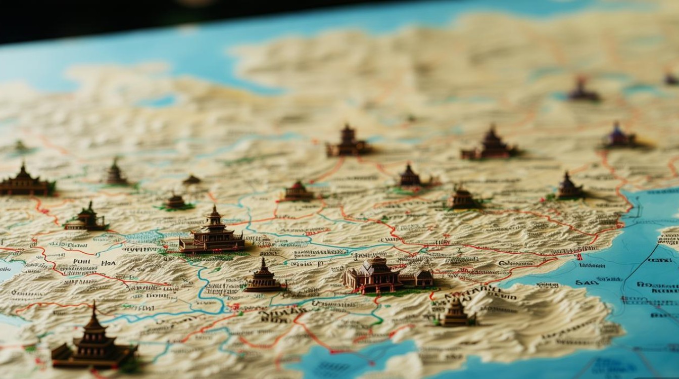 陕西省旅游景点地图