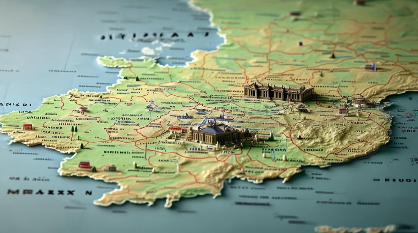 陕西省旅游景点地图