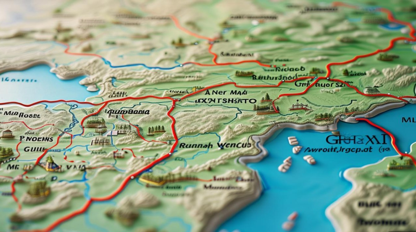 广西旅游景点路线图