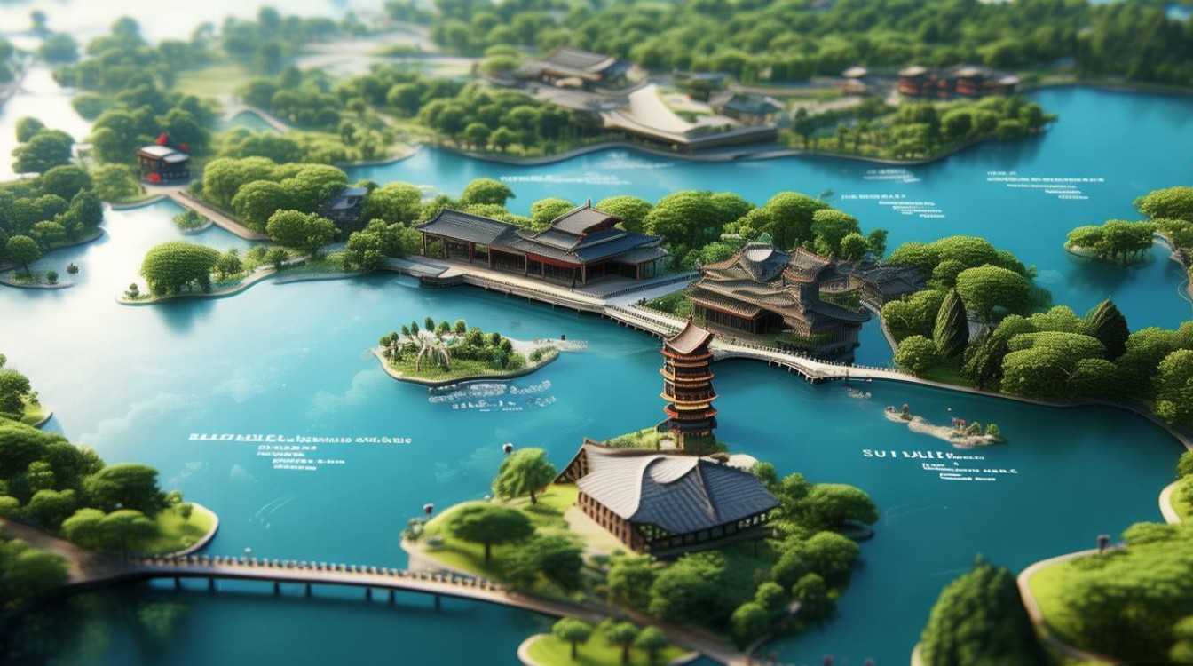 杭州西湖景点分布图