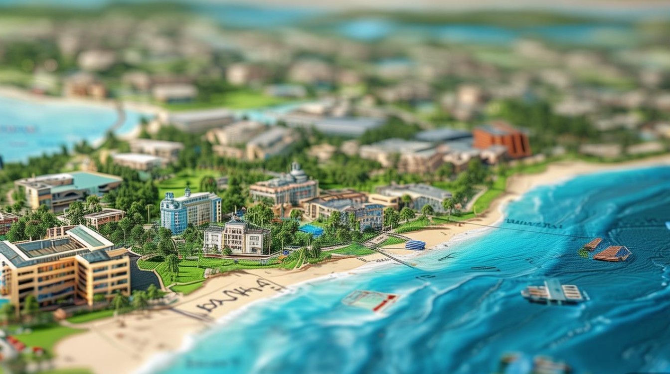 三亚景点地图分布图