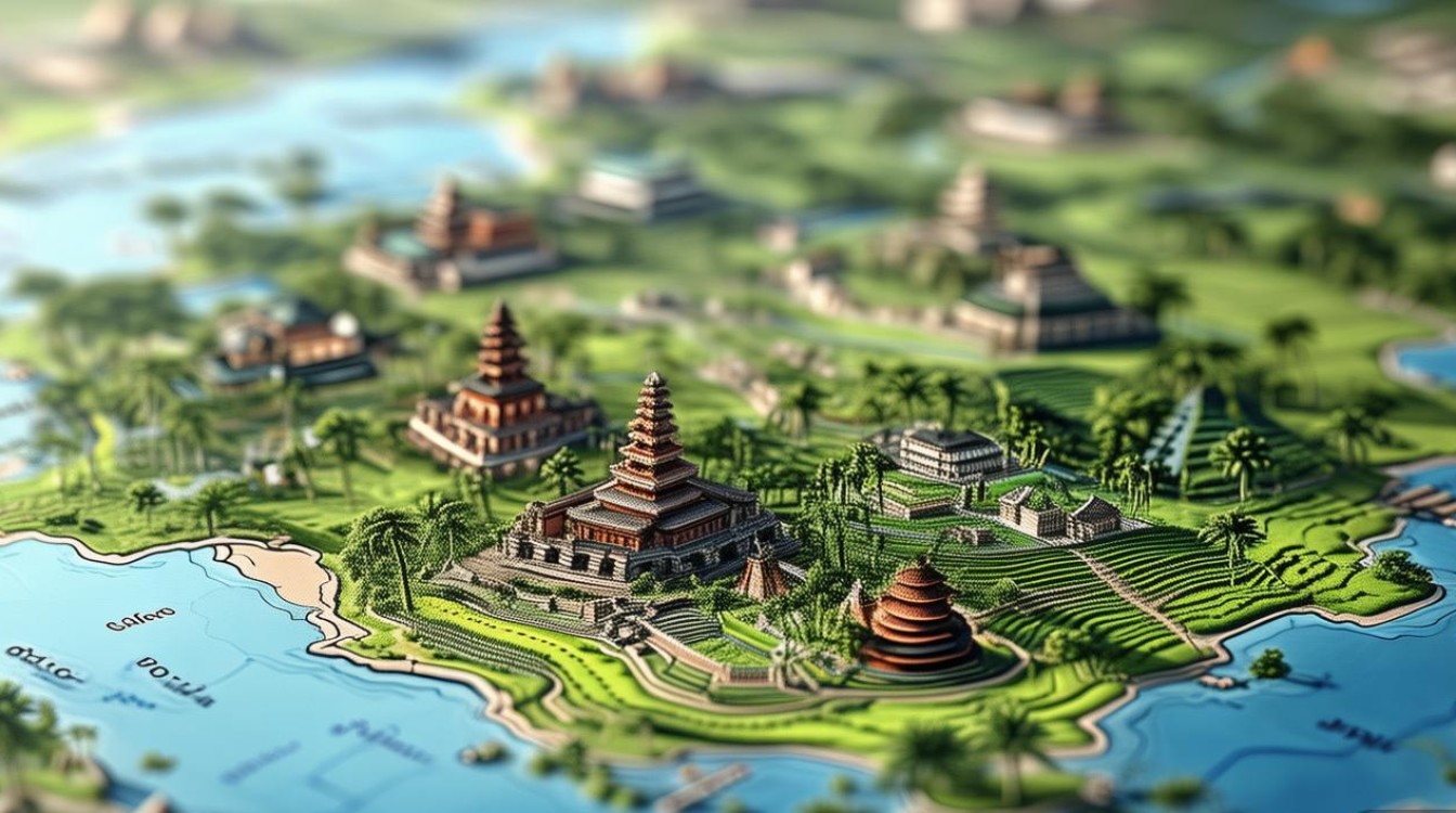 巴厘岛景点分布图 巴厘岛景点分布图