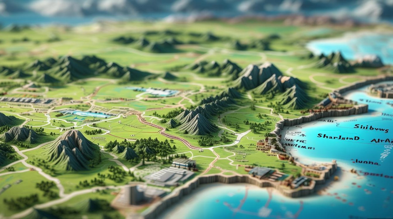 山东省旅游景点地图