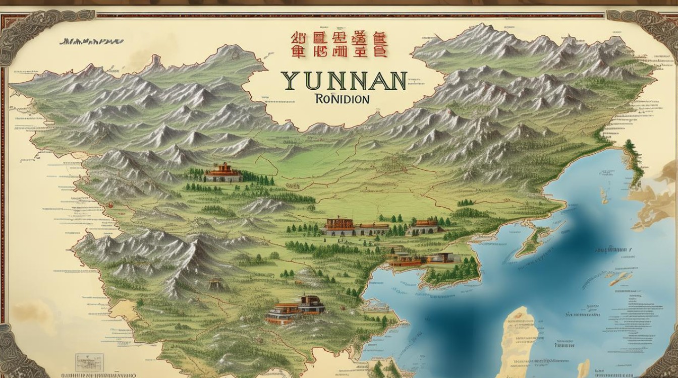 云南省旅游景点地图 云南省旅游景点地图