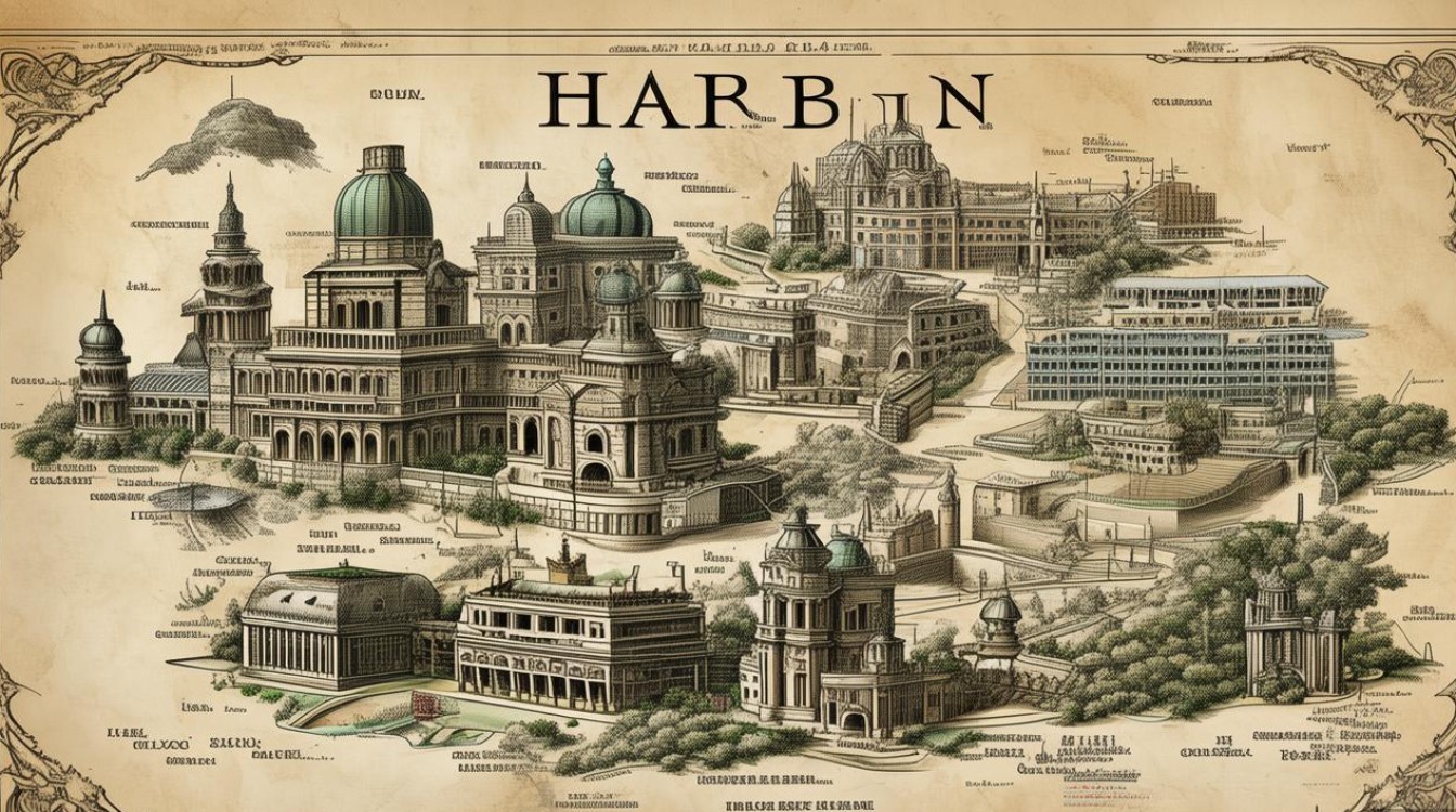 哈尔滨景点地图分布 哈尔滨景点地图分布