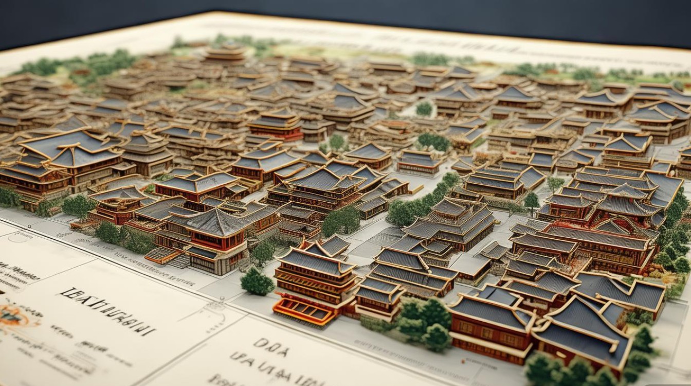 大理古城景点地图