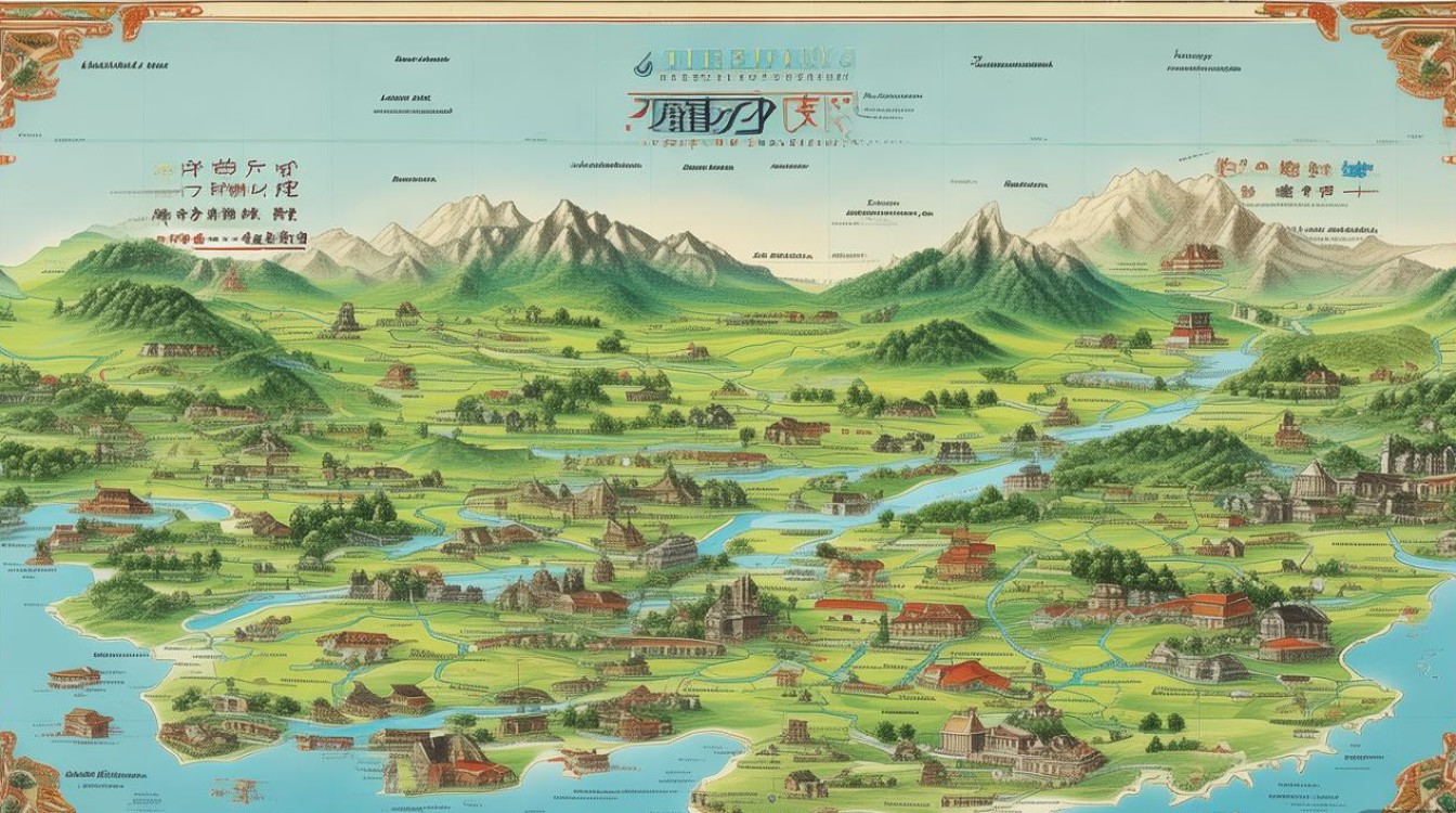 浙江旅游景点分布图