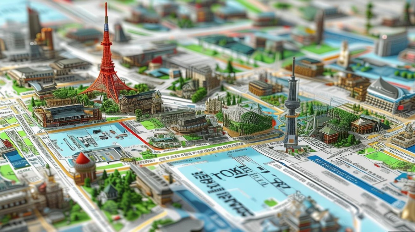 东京旅游景点地图 东京旅游景点地图