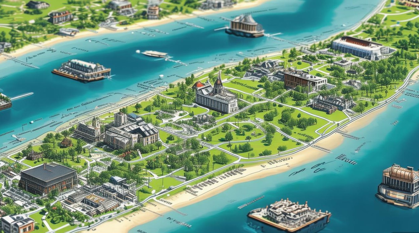 长岛景点分布图