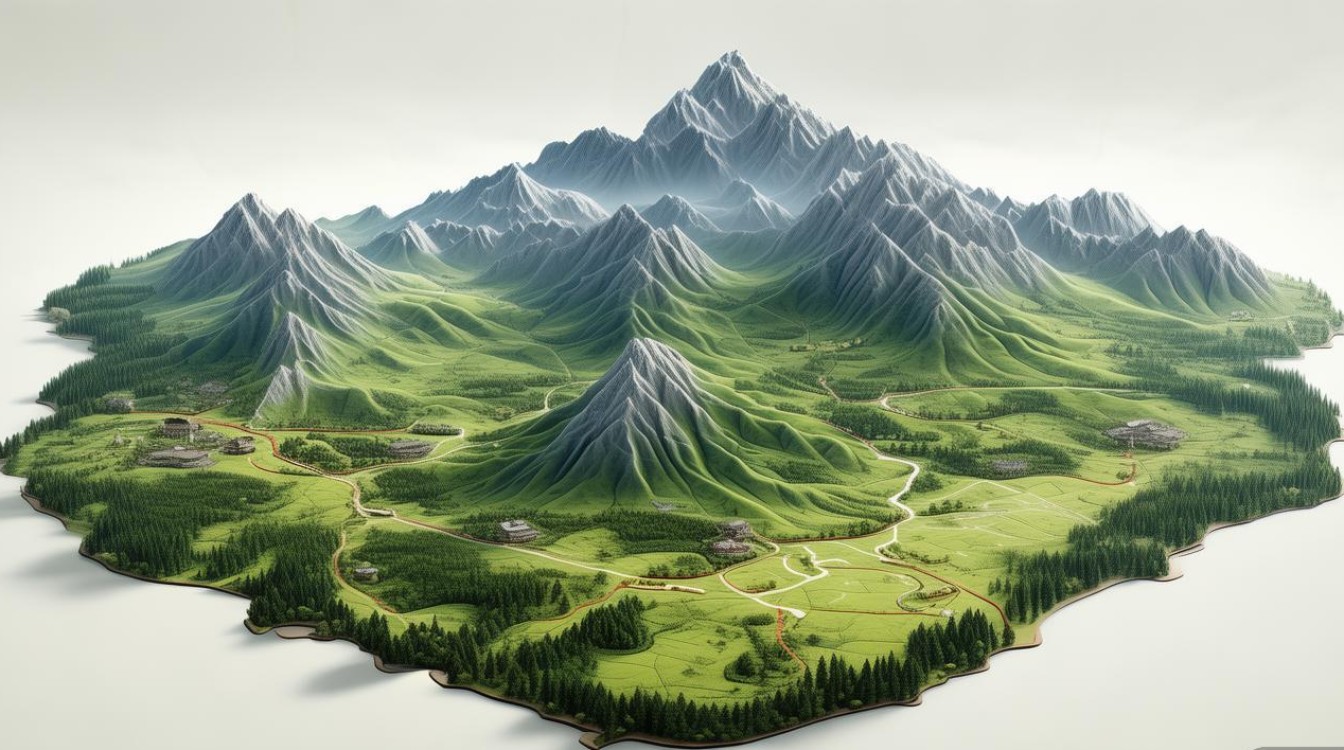 武功山景点地图