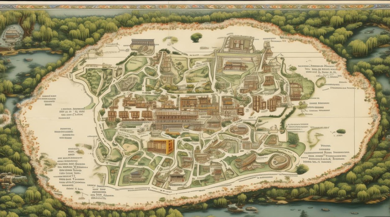 圆明园景点地图 圆明园景点地图