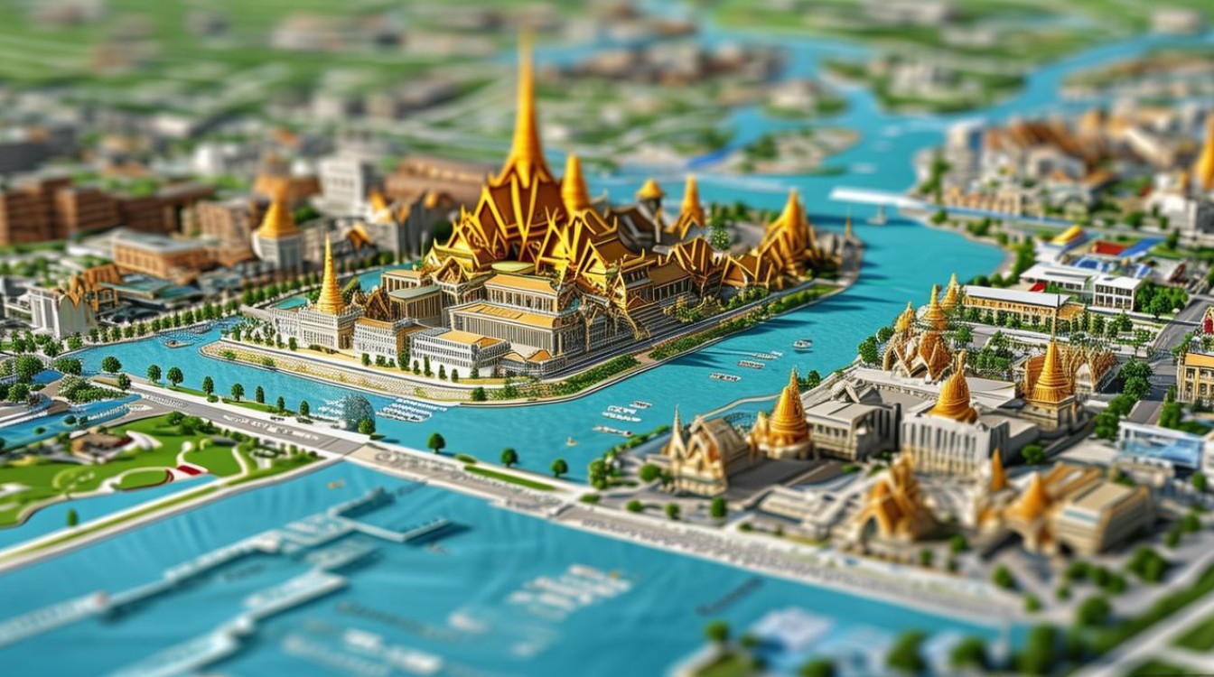 曼谷景点分布图 曼谷景点分布图