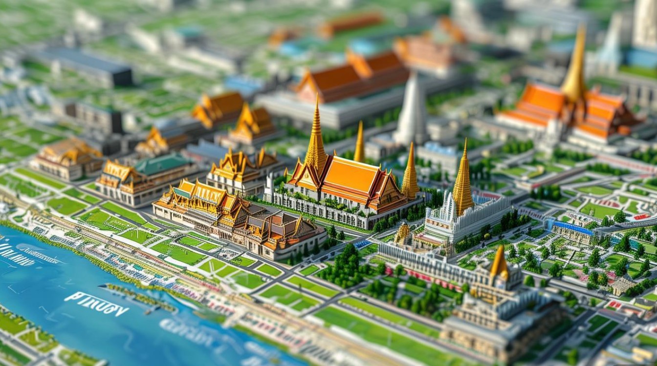 曼谷景点分布图 曼谷景点分布图