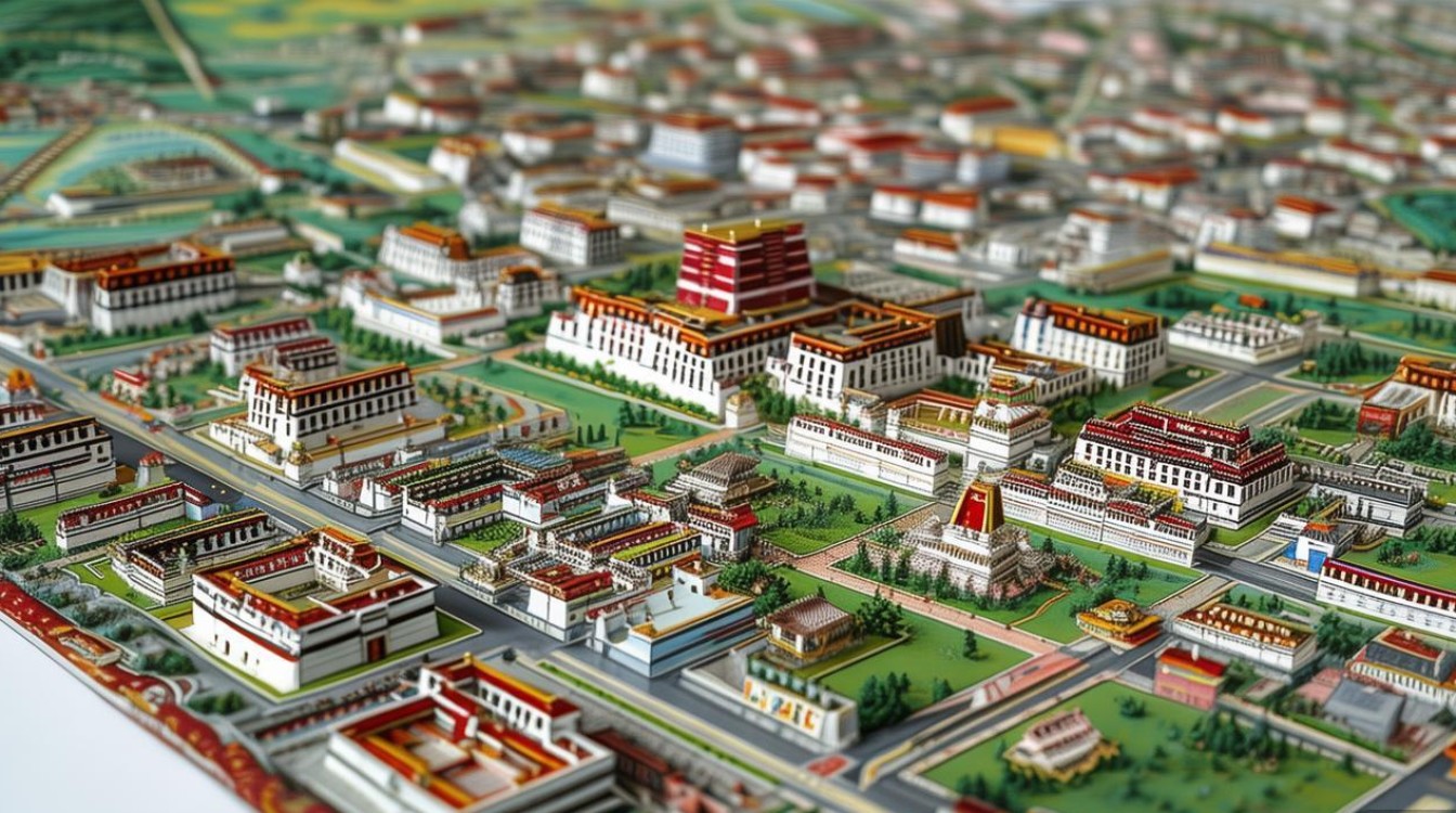 拉萨旅游景点地图