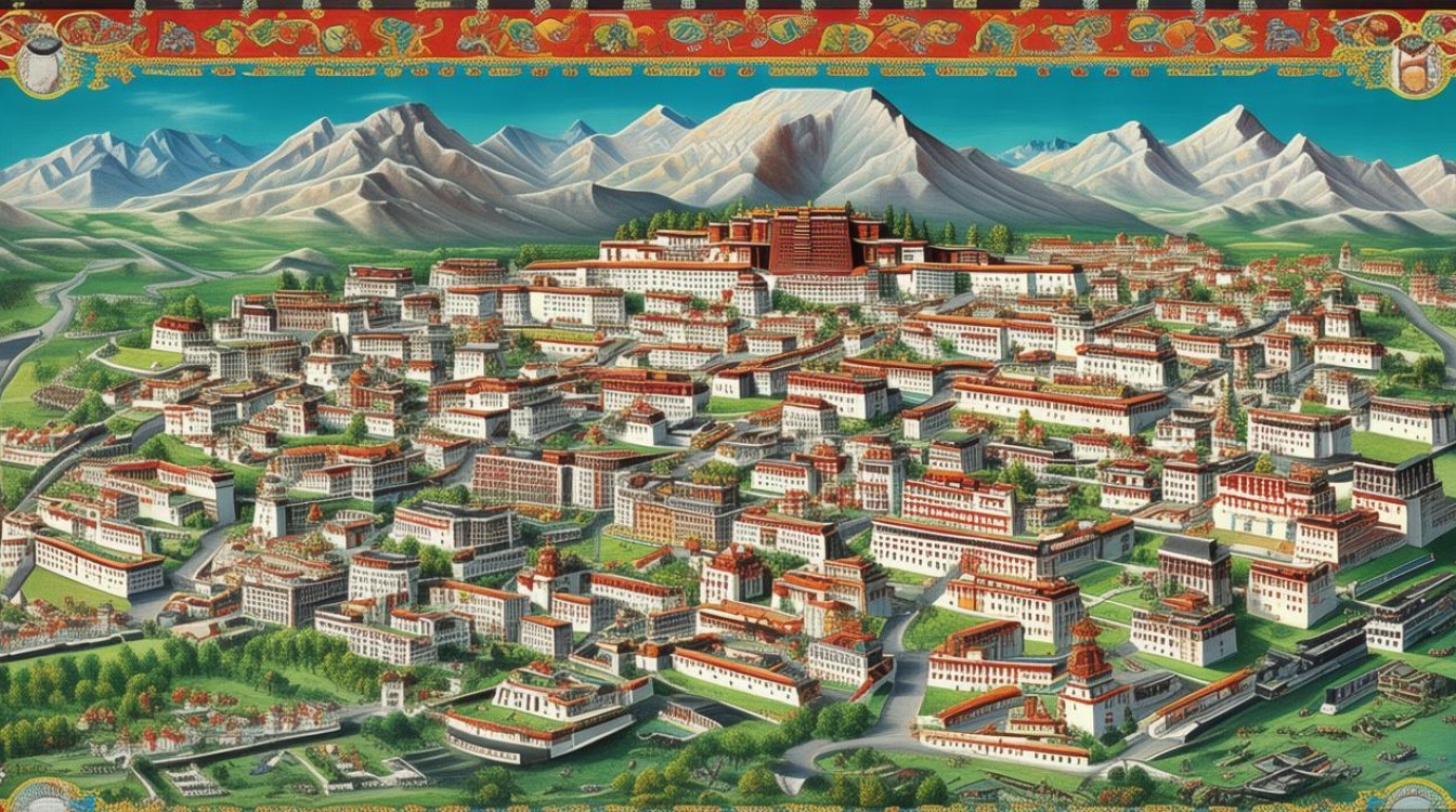 拉萨旅游景点地图