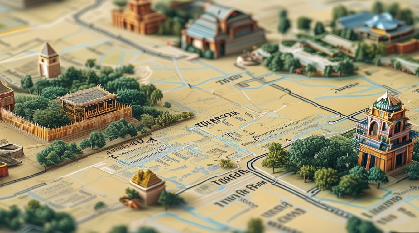 吐鲁番景点地图 吐鲁番景点地图