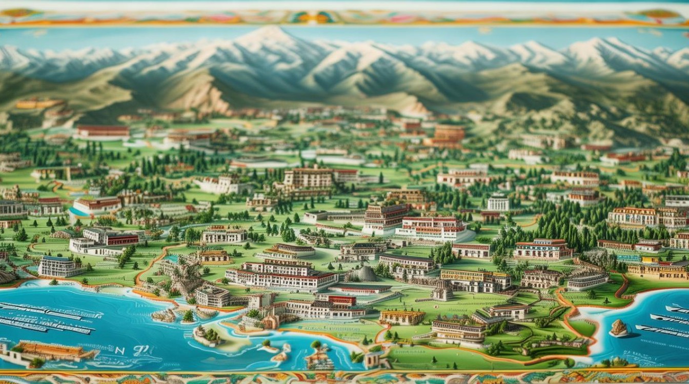 香格里拉景点地图 香格里拉景点地图