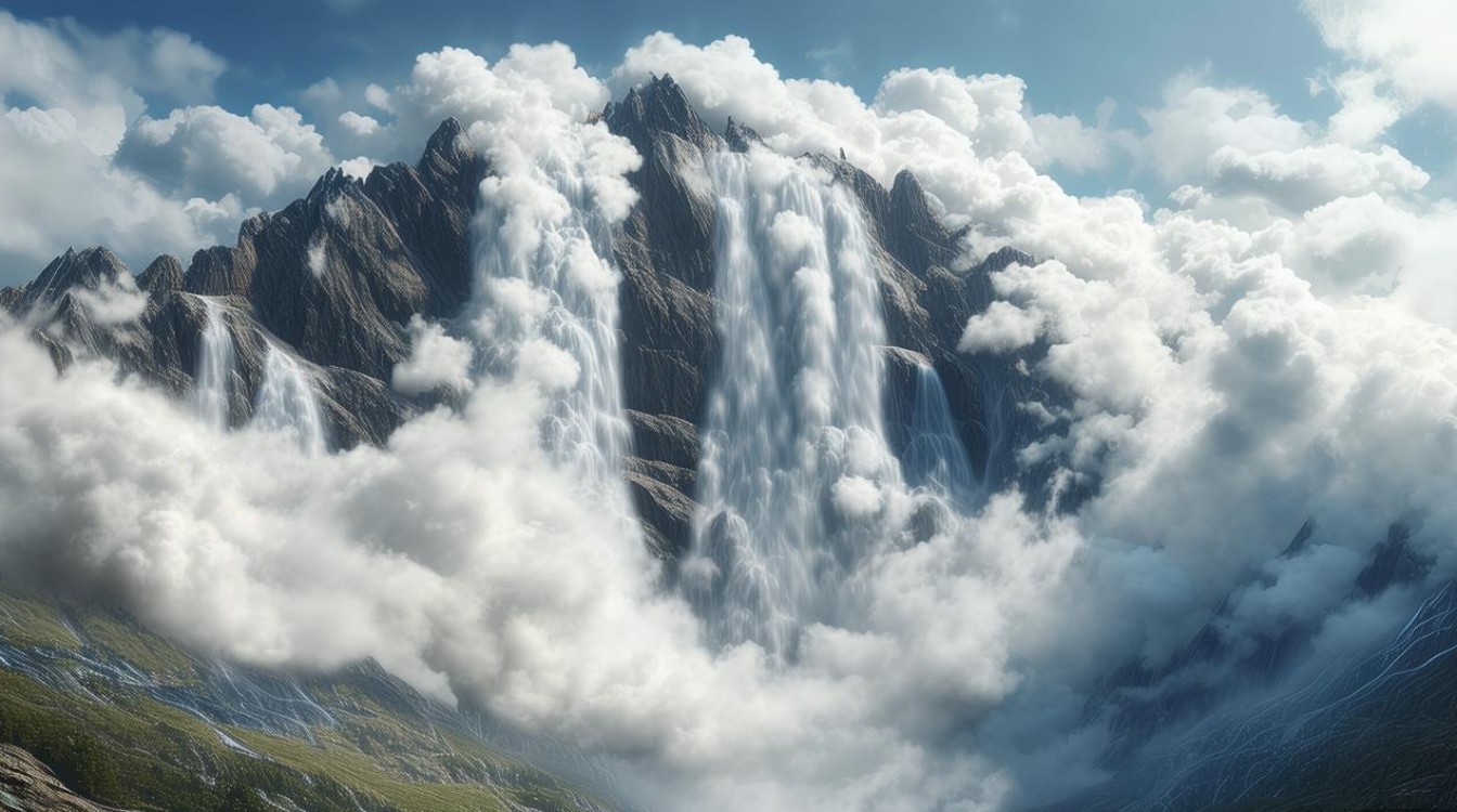 云瀑布的景点 云瀑布的景点