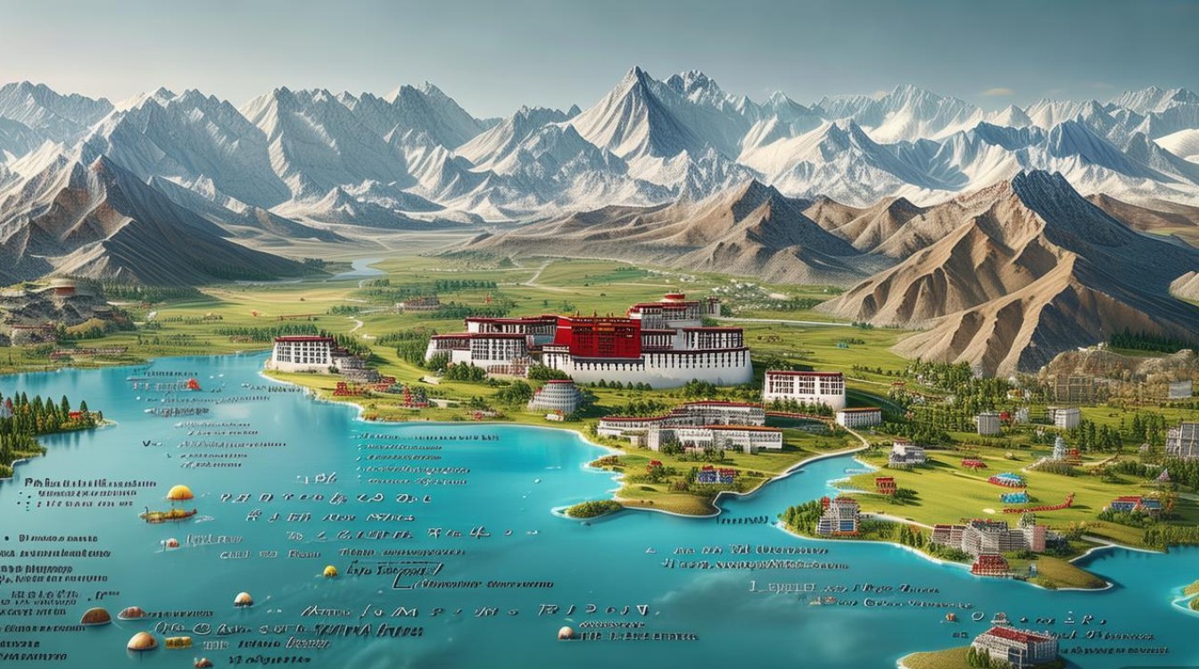 西藏旅游景点地图