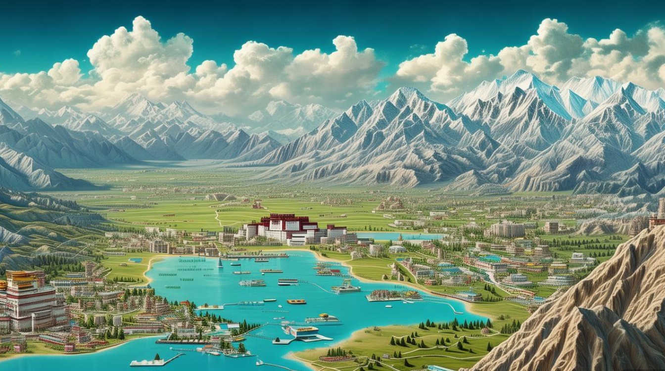 西藏旅游景点地图