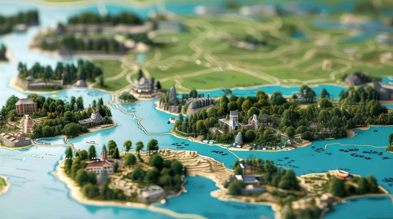 阳朔景点分布图 阳朔景点分布图