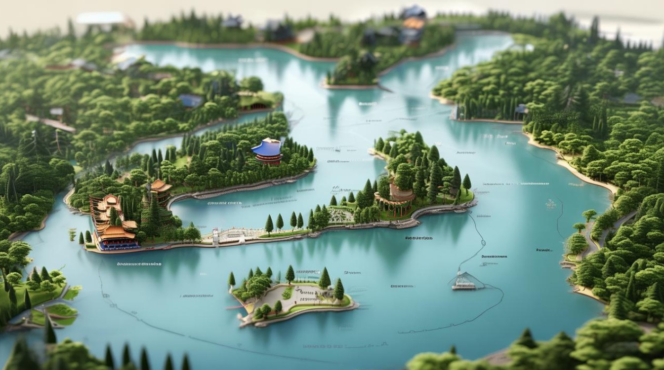 杭州西湖景点地图