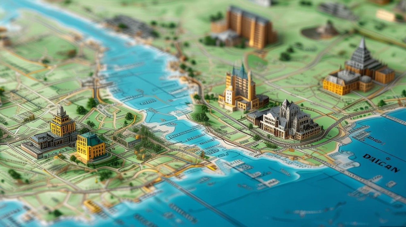 大连景点分布地图 大连景点分布地图