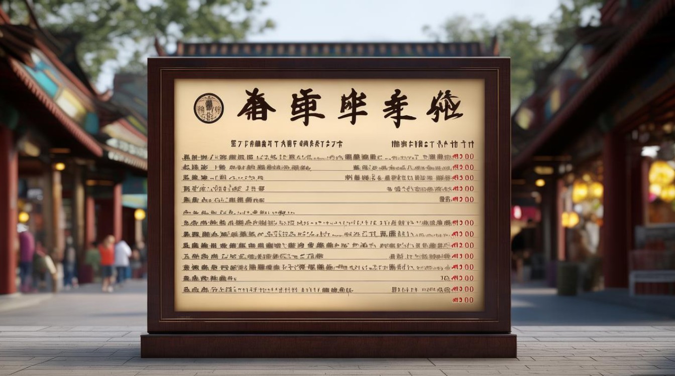 开封景点门票价格