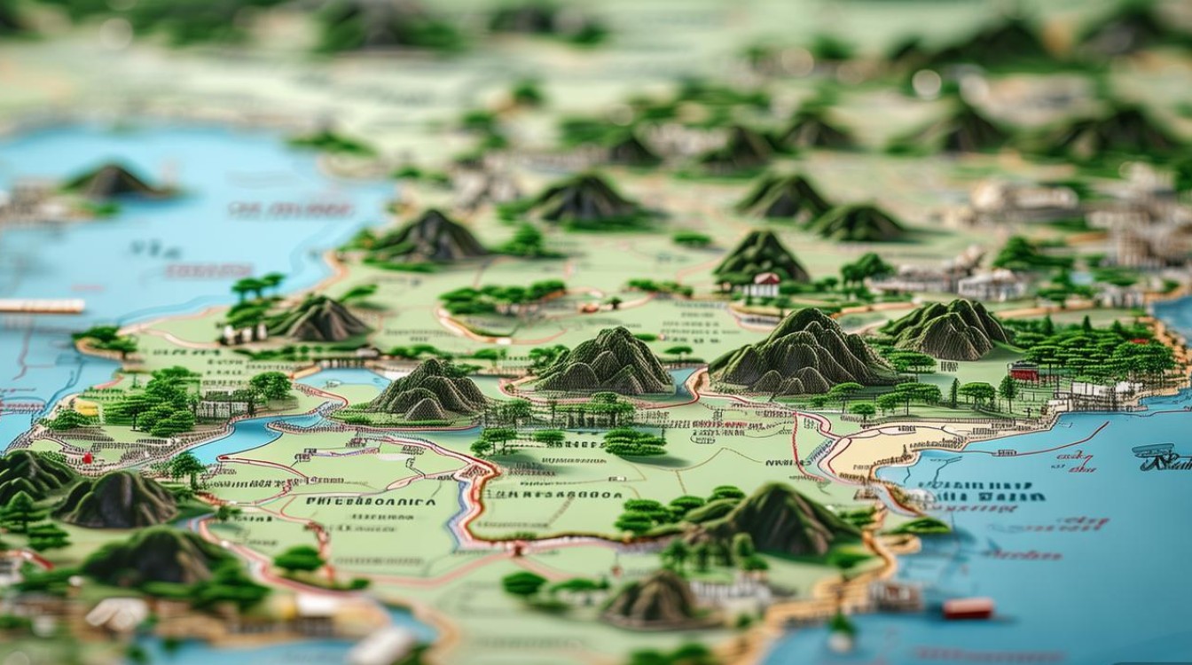 浙江景点分布图