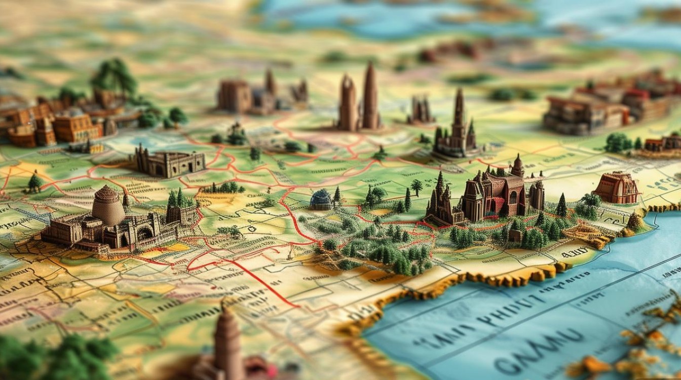 甘肃旅游景点地图